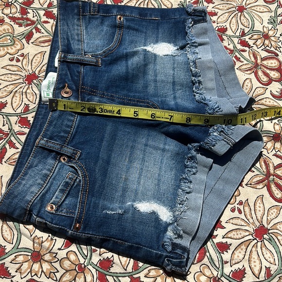RE generation by Celebrity Pink Meadow Denim distressed Shorts size 3/26 - Picture 6 of 6